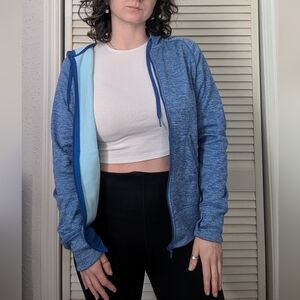 Adidas Heathered Climawarm Hoodie Zip up